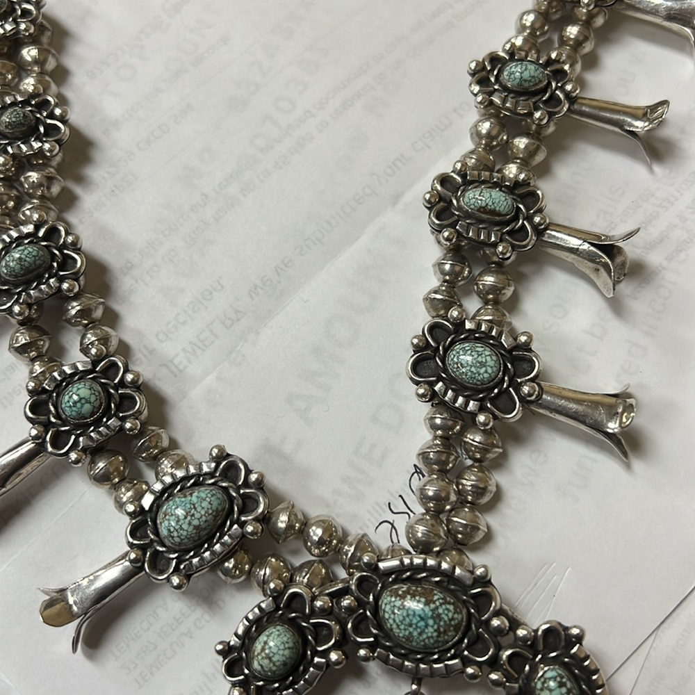 Vintage Native Americans Sterling Silver Turquoise - Picture 4 of 6